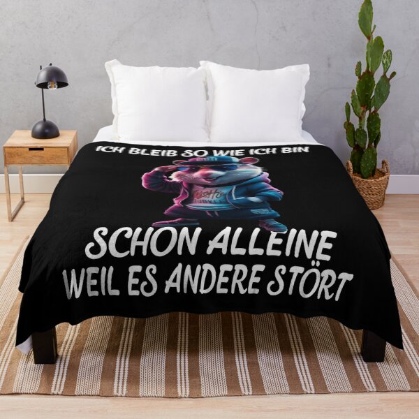 Item preview, Ich Bleib So Wie Ich Bin Schon Alleine Weil Es Andere Stört - Cool Hamster  designed and sold by Smix Pixels.