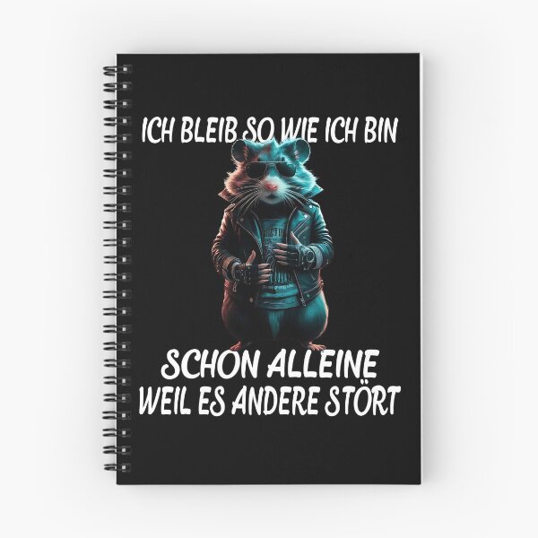Item preview, Ich Bleib So Wie Ich Bin Schon Alleine Weil Es Andere Stört - Cool Hamster  designed and sold by Smix Pixels.