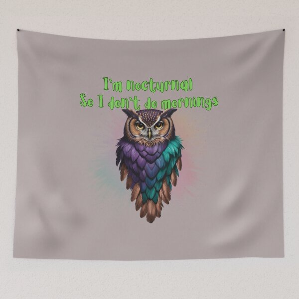 Item preview, Colorful Cosmic Owl designed and sold by Snicker-Designs.