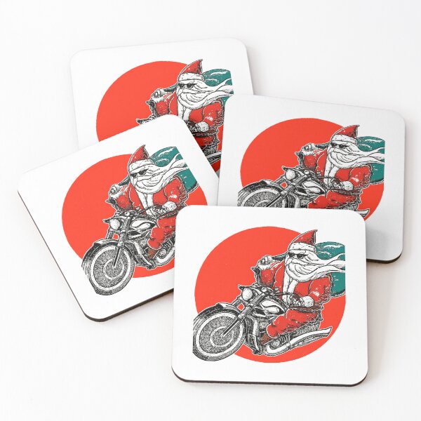 Item preview, Santa Claus on Motorcycle Christmas , Holiday Biker Santa , Christmas Gift for Motorcycle Enthusiasts, Vintage Santa designed and sold by Indyadizine.