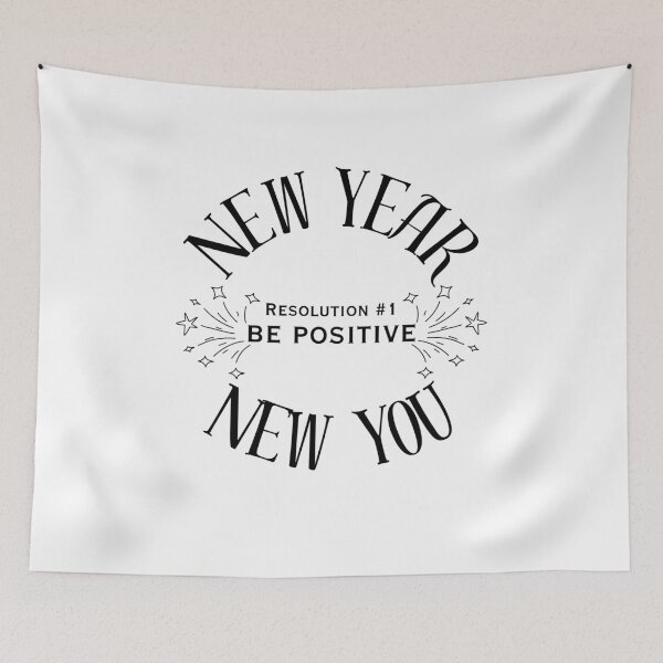 Item preview, New Year New You Resolution #1 Be Positive designed and sold by SunandShade.