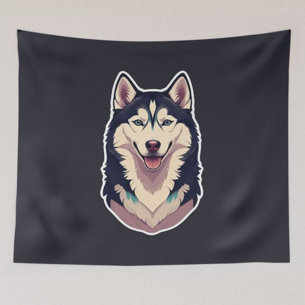 Item preview, Husky Dog Face designed and sold by CriaCreative.