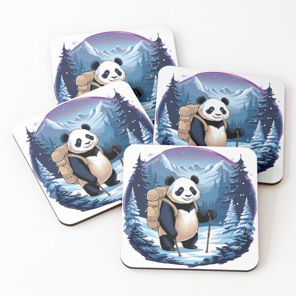 Item preview, Panda Bear Hiking on Christmas Hills designed and sold by HobsS.