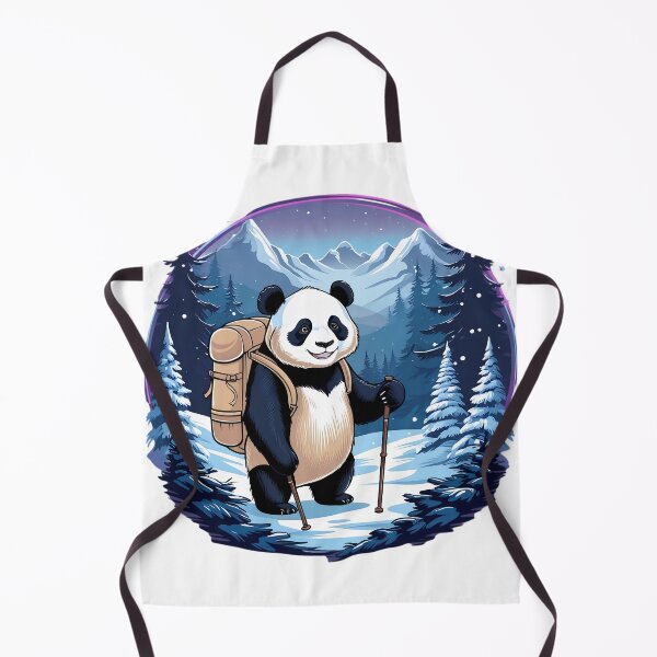 Item preview, Panda Bear Hiking on Christmas Hills designed and sold by HobsS.