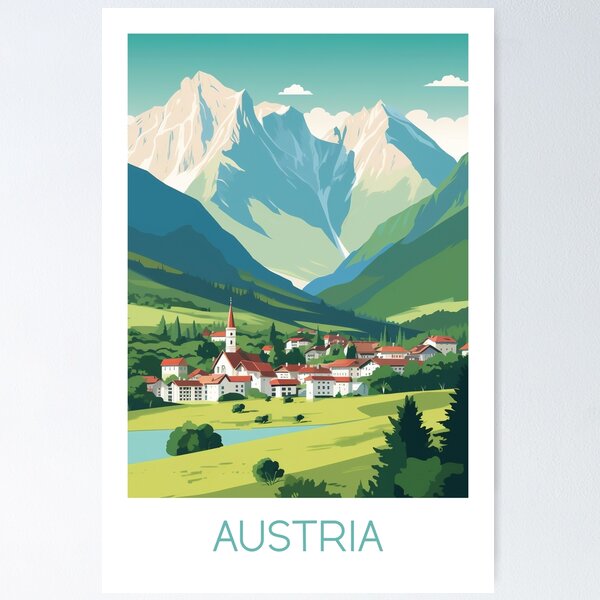 Item preview, AUSTRIA designed and sold by MarkedArtPrints.
