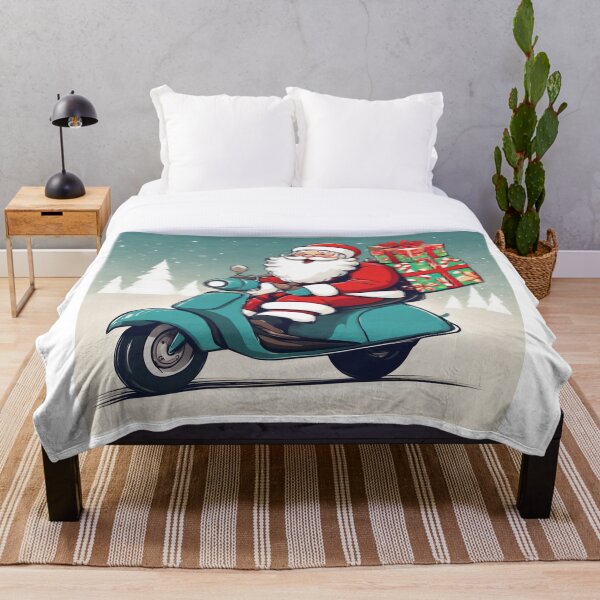 Item preview, Funny Santa on a Scooter Christmas Gift designed and sold by andrew758.