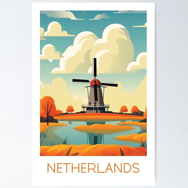 Item preview, NETHERLANDS designed and sold by MarkedArtPrints.