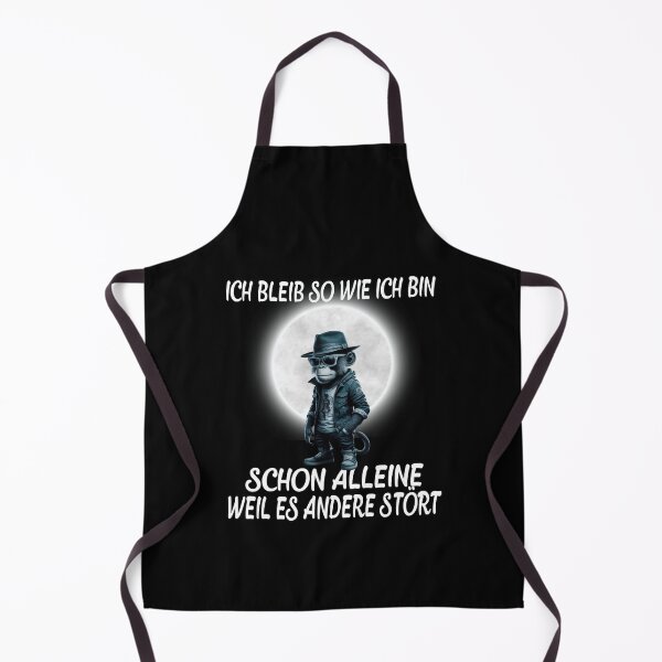 Item preview, Ich Bleib So Wie Ich Bin Schon Alleine Weil Es Andere Stört - Cool Affe Mit Mond  designed and sold by Smix Pixels.