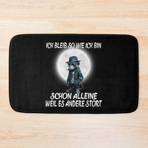 Item preview, Ich Bleib So Wie Ich Bin Schon Alleine Weil Es Andere Stört - Cool Affe Mit Mond  designed and sold by Smix Pixels.