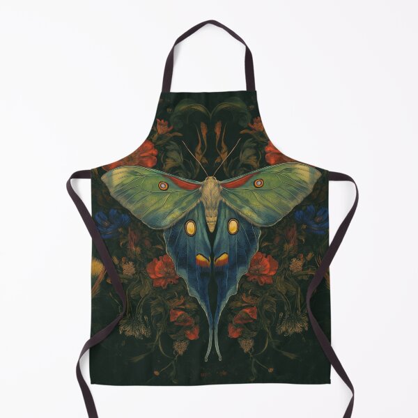 Item preview, Vintage Style Luna Moth, Moody Botanical Butterfly designed and sold by GypsyGlenStudio.
