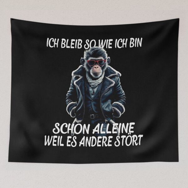 Item preview, Ich Bleib So Wie Ich Bin Schon Alleine Weil Es Andere Stört - Cool Affe designed and sold by Smix Pixels.