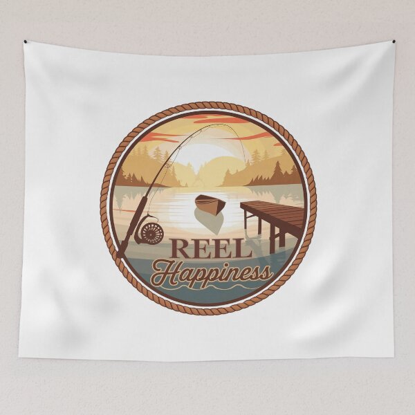 Item preview, Reel Happiness Fishing lover & angler designed and sold by BLZART.