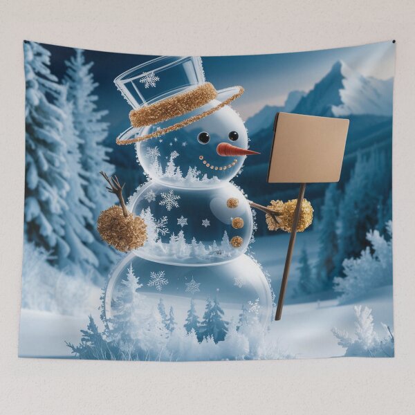 Item preview, the transparent snowman masterpiece  designed and sold by GadiDesignArt.