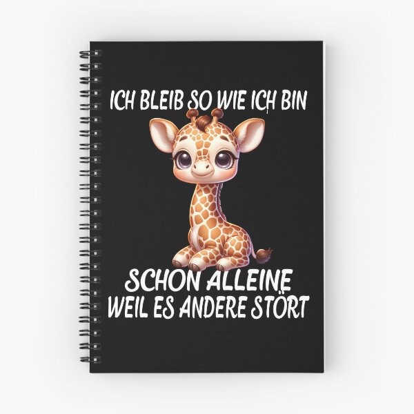 Item preview, Ich Bleib So Wie Ich Bin Schon Alleine Weil Es Andere Stört - Cool Giraffe designed and sold by Smix Pixels.