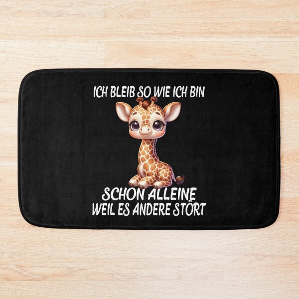 Item preview, Ich Bleib So Wie Ich Bin Schon Alleine Weil Es Andere Stört - Cool Giraffe designed and sold by Smix Pixels.