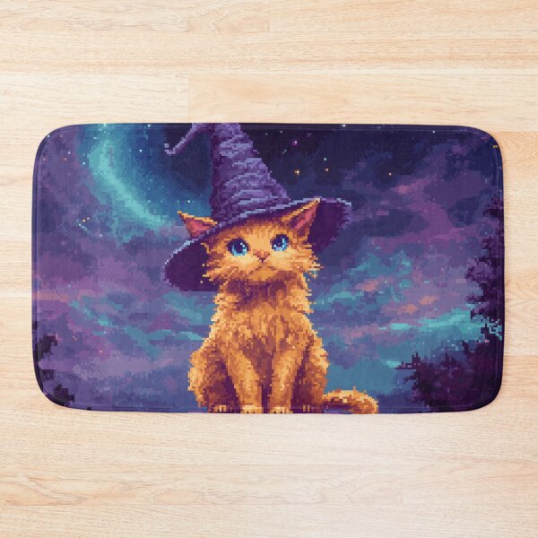 Item preview, Pixel Kitten Wizard designed and sold by Kaos-Bit.
