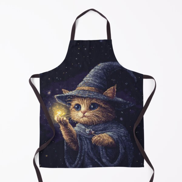 Item preview, Cute Pixel Kitten Wizard designed and sold by Kaos-Bit.