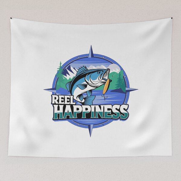 Item preview, Reel Happiness Fishing lover & angler designed and sold by BLZART.