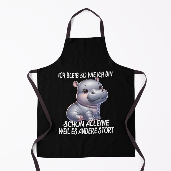 Item preview, Ich Bleib So Wie Ich Bin Schon Alleine Weil Es Andere Stört - Cool Nilpferd designed and sold by Smix Pixels.