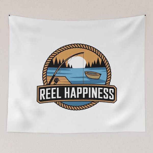 Item preview, Reel Happiness Fishing lover & angler designed and sold by BLZART.