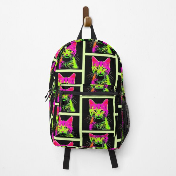Item preview, Neon Cat Portrait designed and sold by Health And Fitness Posts e-Store.