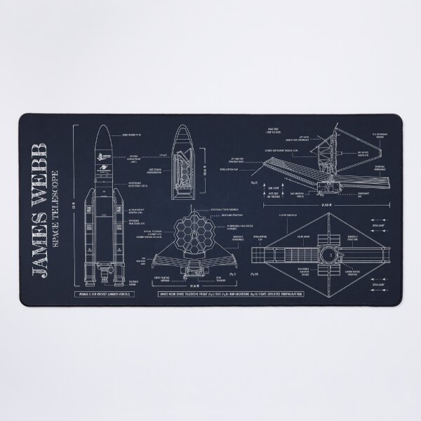 Item preview, James Webb Space Telescope (Aged Blue Board) designed and sold by BGALAXY.