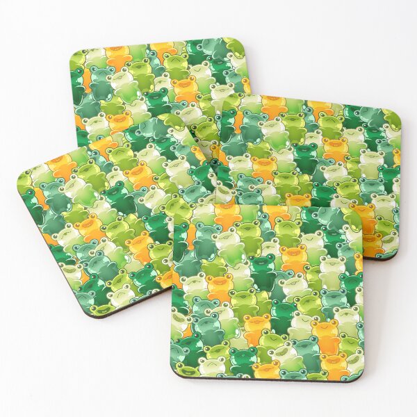 Item preview, Green Gummy Froggies Pattern designed and sold by CutiesRonnie.