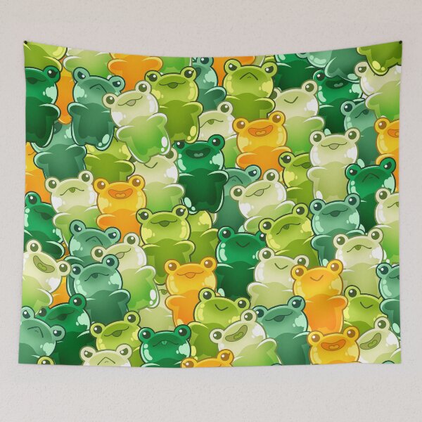 Item preview, Green Gummy Froggies Pattern designed and sold by CutiesRonnie.