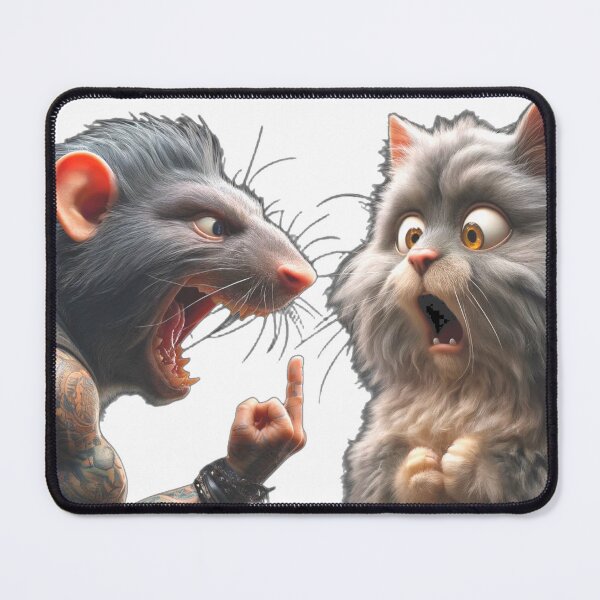 Item preview, Mouse, middle finger, cat, art. Modern, Street, art design, Fun designed and sold by Dan9010.