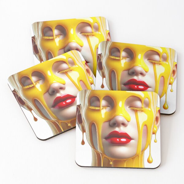 Artikelvorschau, Gesicht, feminin, gelb, Kunst. Modern, Street, Kunstdesign, Spaß entworfen und verkauft von Dan9010.