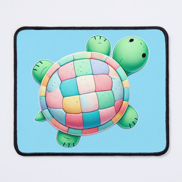 Item preview, Pastel Patchwork Turtle Illustration - Whimsical Design designed and sold by CritterManiaUK.