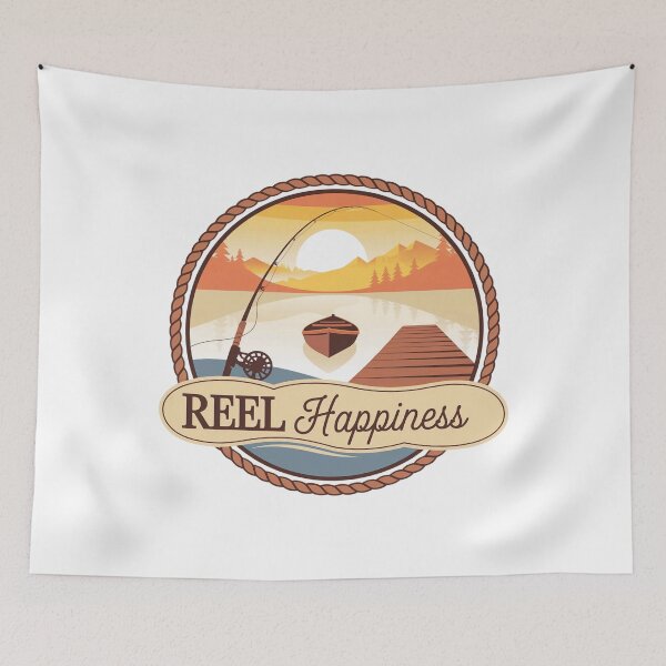 Item preview, Reel Happiness Fishing lover & angler designed and sold by BLZART.