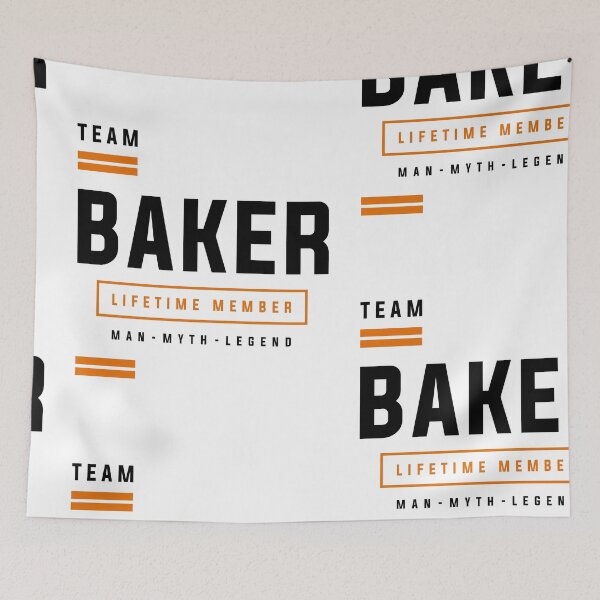 Item preview, Team Baker Lifetime Member Funny Name Baker designed and sold by cidolopez.