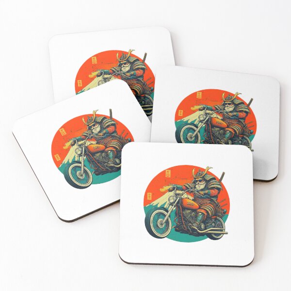 Item preview, Samurai Biker T Vintage Style Graphic  Cool Motorcycle Art Novelty T Unique Biker Gift Retro Samurai designed and sold by Indyadizine.