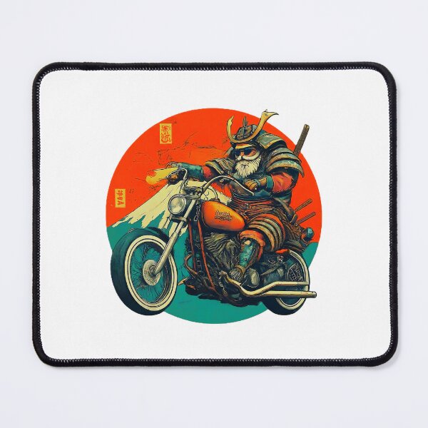 Item preview, Samurai Biker T Vintage Style Graphic  Cool Motorcycle Art Novelty T Unique Biker Gift Retro Samurai designed and sold by Indyadizine.
