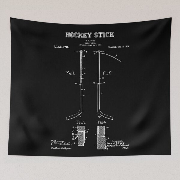 Artikelvorschau, Hockeyschläger Patent Weiß entworfen und verkauft von Luve Store.