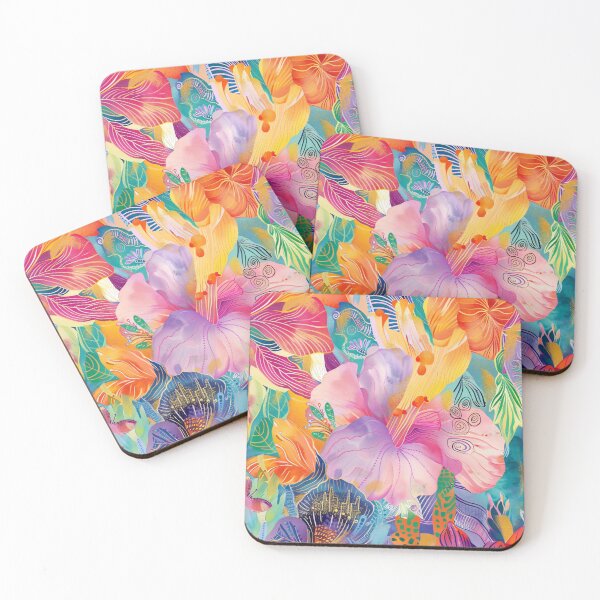 Item preview, Flamboyant tropical world in gold designed and sold by MindKunst.