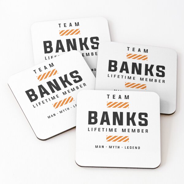 Item preview, Team Banks Lifetime Member Funny Name Banks designed and sold by cidolopez.