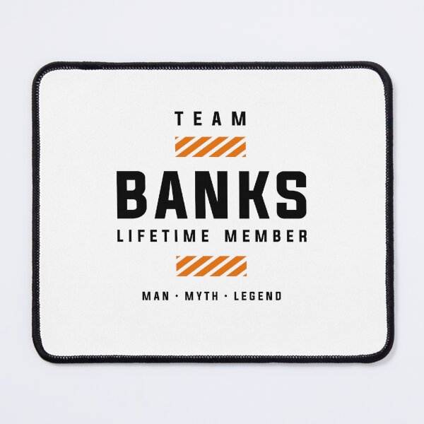 Item preview, Team Banks Lifetime Member Funny Name Banks designed and sold by cidolopez.