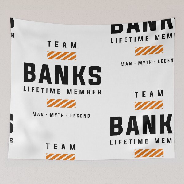 Item preview, Team Banks Lifetime Member Funny Name Banks designed and sold by cidolopez.