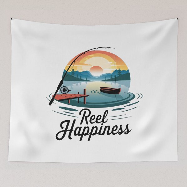 Item preview, Reel Happiness Fishing lover & angler designed and sold by BLZART.