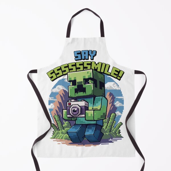 Item preview, Say Sssssmile Pixel Art Design Featuring Creeper for Gamers and Voxel Fans designed and sold by pixelpopplanet.