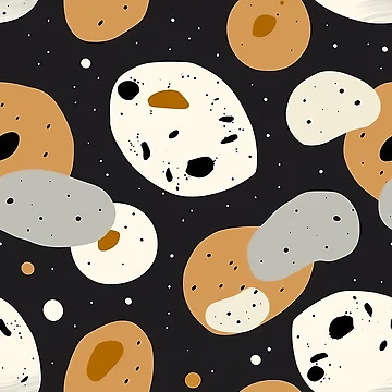 Artwork thumbnail, Abstract Celestial Repeating Pattern by bubblegoth
