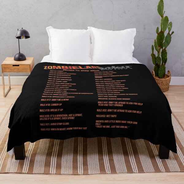 Item preview, Zombieland Rules - Orange text designed and sold by WhiteShirtGuy.