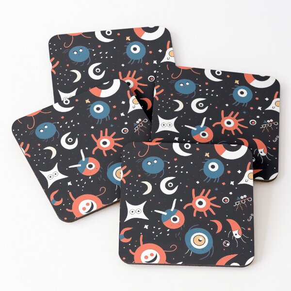 Item preview, Abstract Space Creatures Pattern designed and sold by bubblegoth.