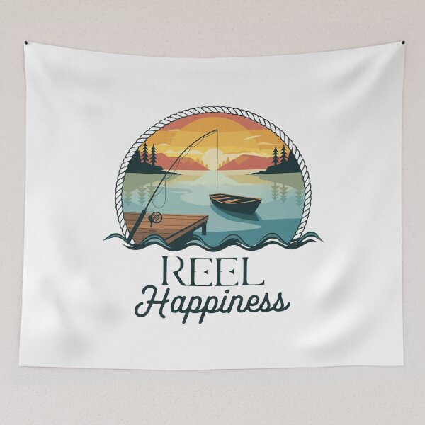 Item preview, Reel Happiness Fishing lover & angler designed and sold by BLZART.