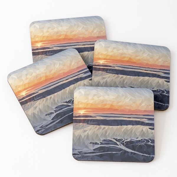 Item preview, Puget Sound Sunset (Poly Art) designed and sold by flyscenicair.