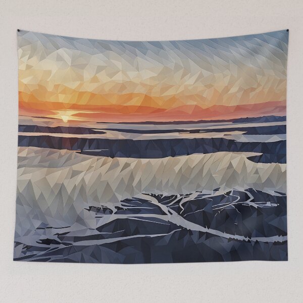 Item preview, Puget Sound Sunset (Poly Art) designed and sold by flyscenicair.