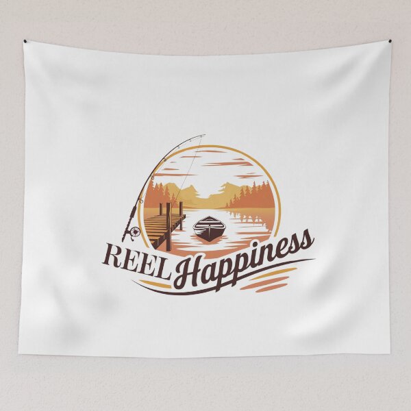 Item preview, Reel Happiness Fishing lover & angler designed and sold by BLZART.