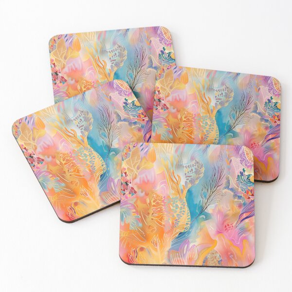Item preview, Magical Coral World in Gold designed and sold by MindKunst.